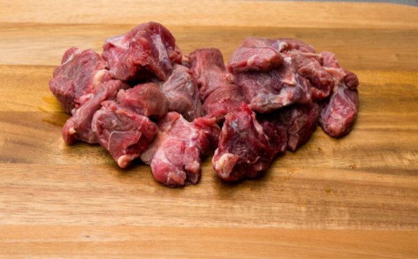 Diced Kangaroo Meat