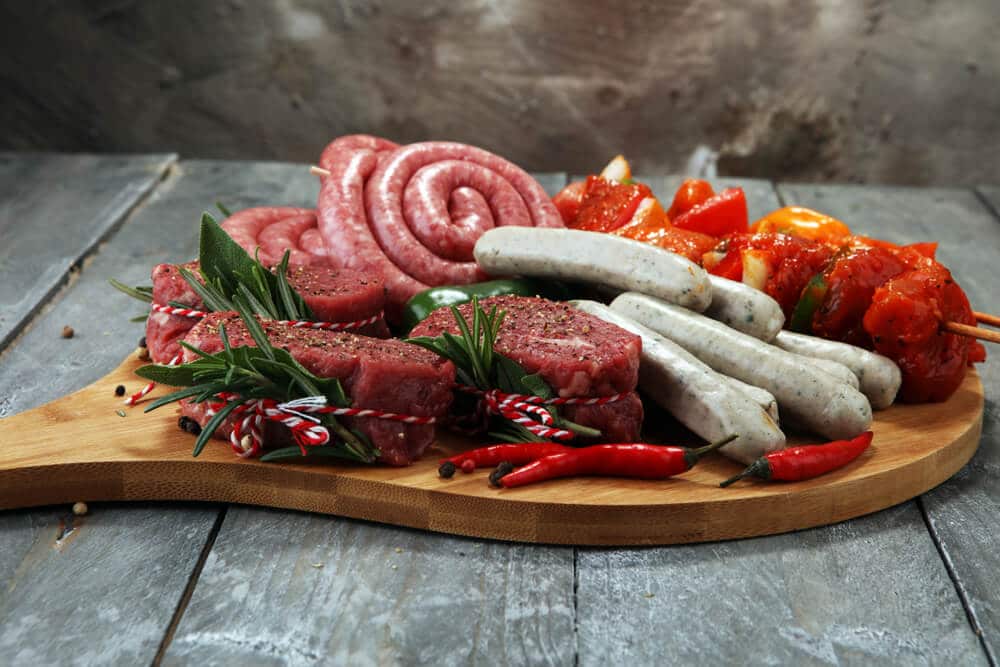 Selection,Of,Marinaded,Meat,For,Bbq,Grilling,On,Table